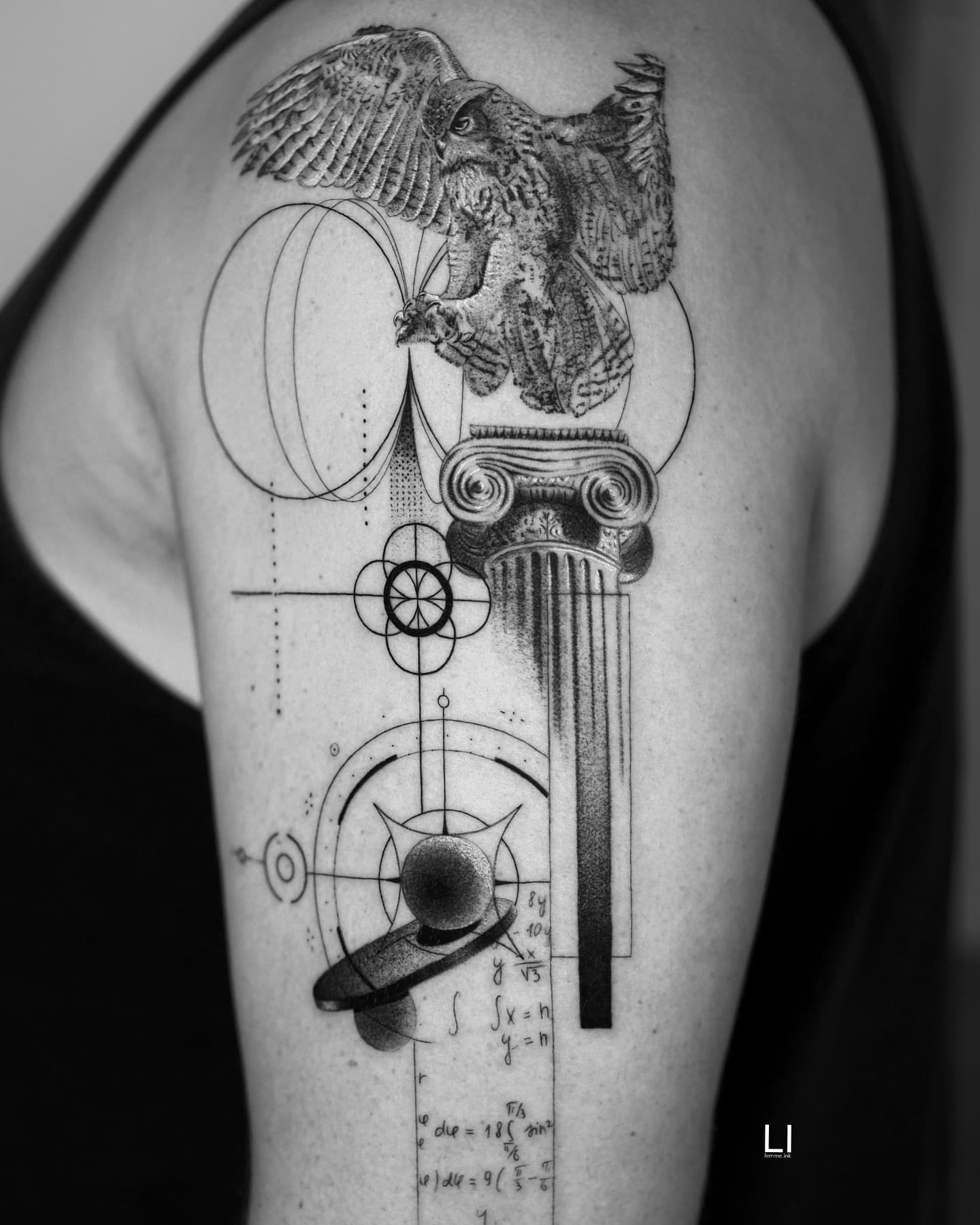 Black & Grey tattoo by Ali