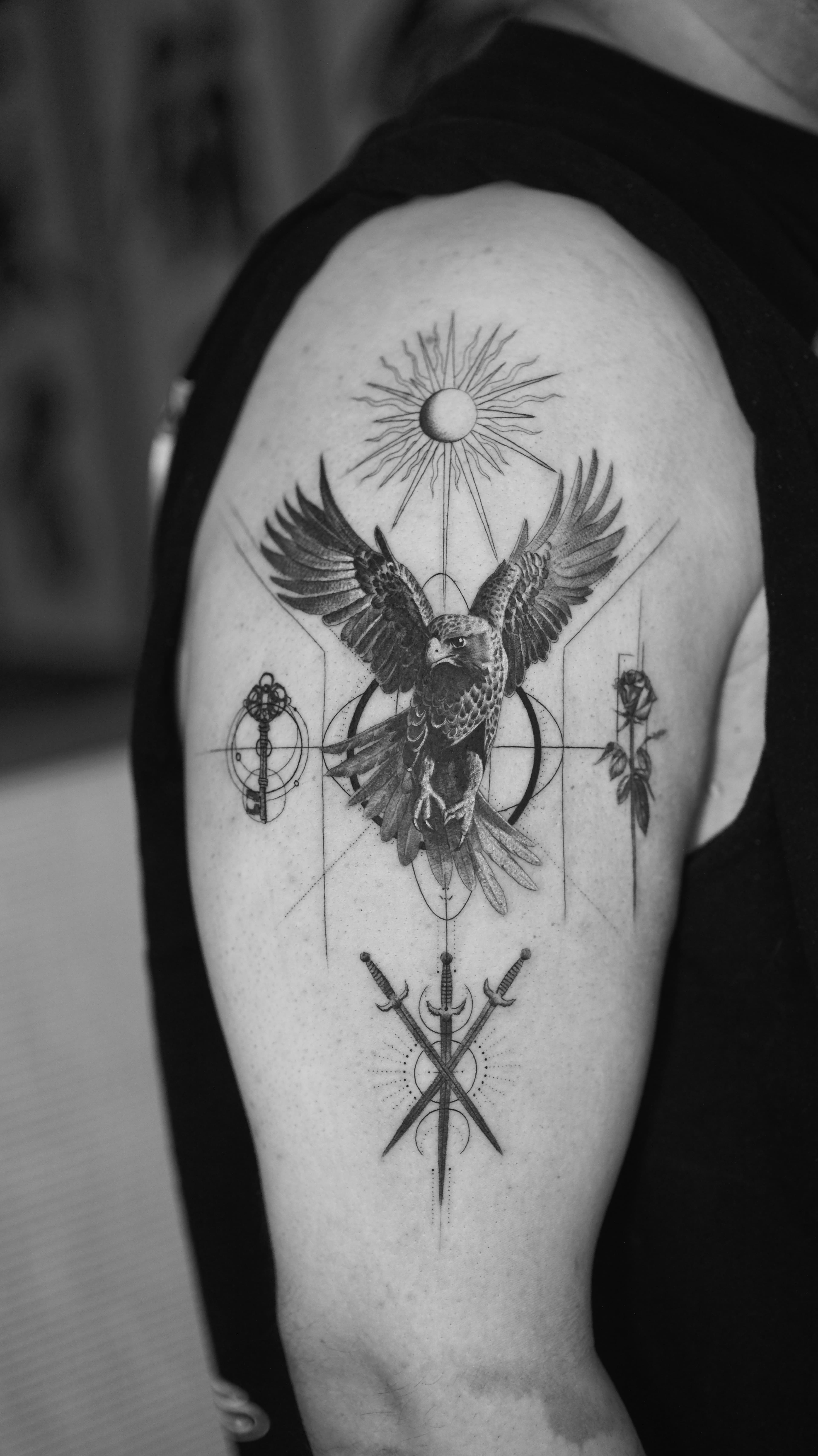Black & Grey tattoo by Ali