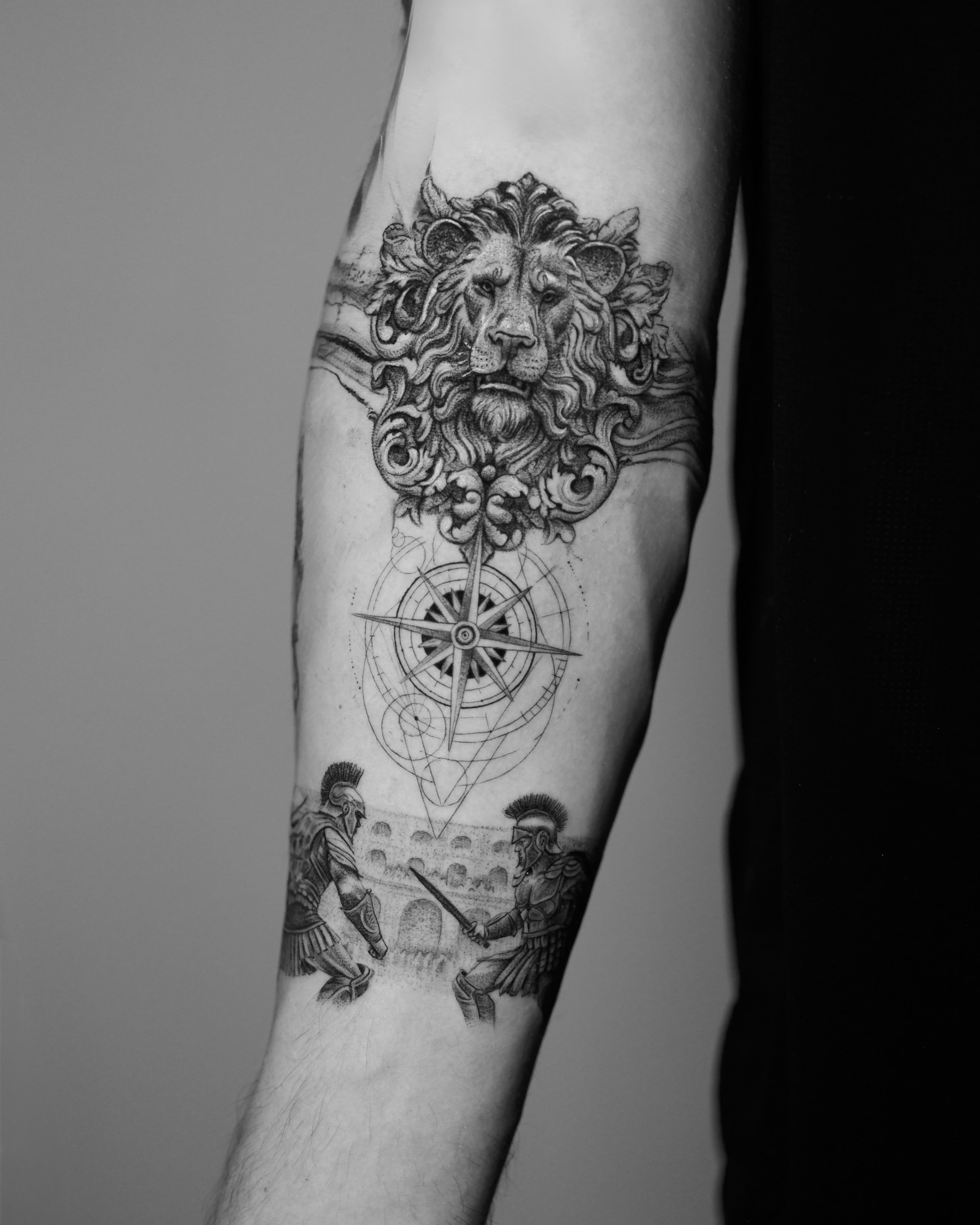 Black & Grey tattoo by Ali